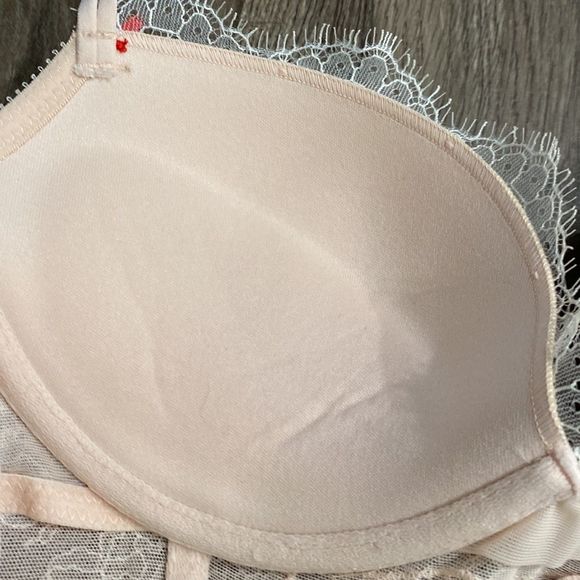 Victoria’s Secret Peach Lace Push Up Garter Corset‎ Slip Size 34C - Picture 11 of 13